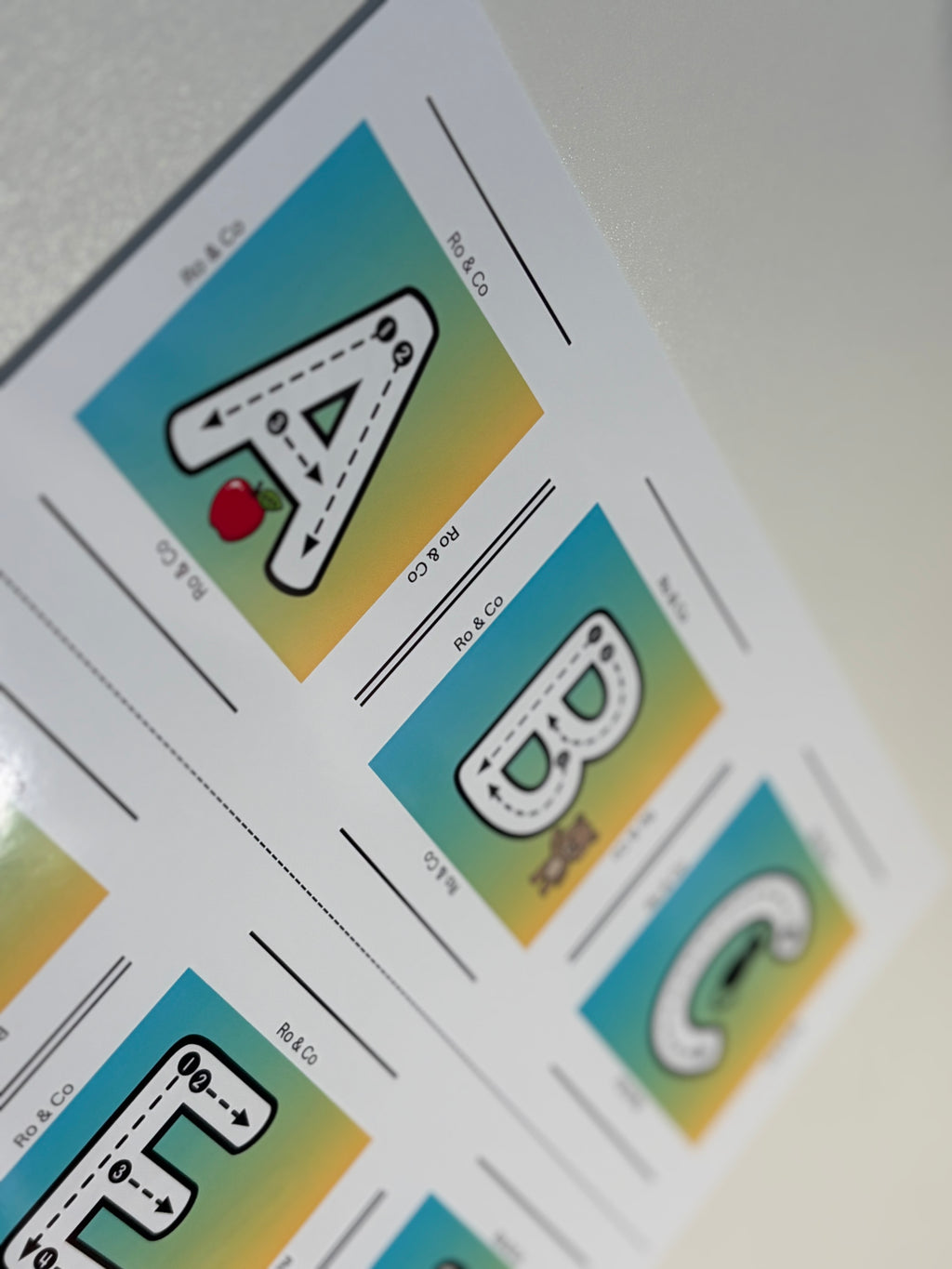 2x2 Uppercase Alphabet Magnets (A–Z)