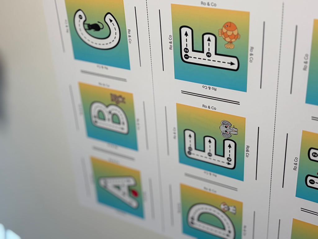 2x2 Uppercase Alphabet Magnets (A–Z)