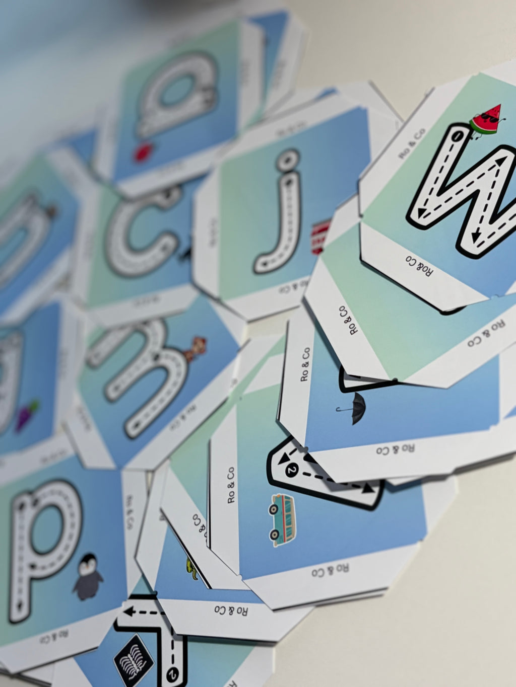 2x2 Lowercase Alphabet Magnets (A–Z)