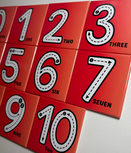 2x2 Numbers 0–10 Learning Magnets