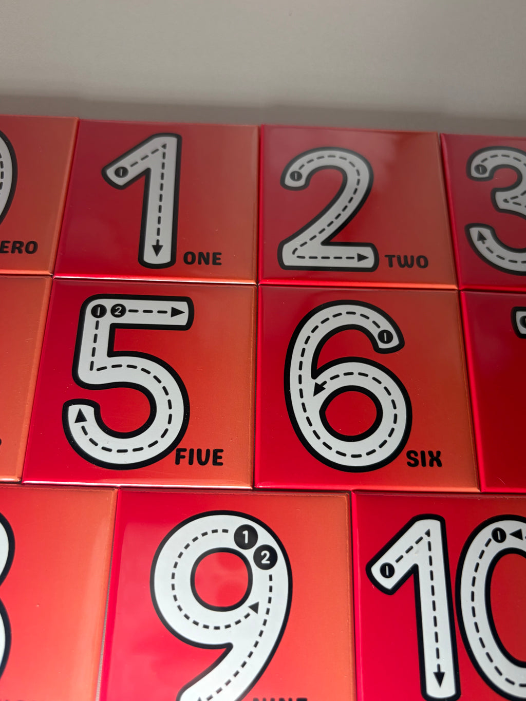 2x2 Numbers 0–10 Learning Magnets