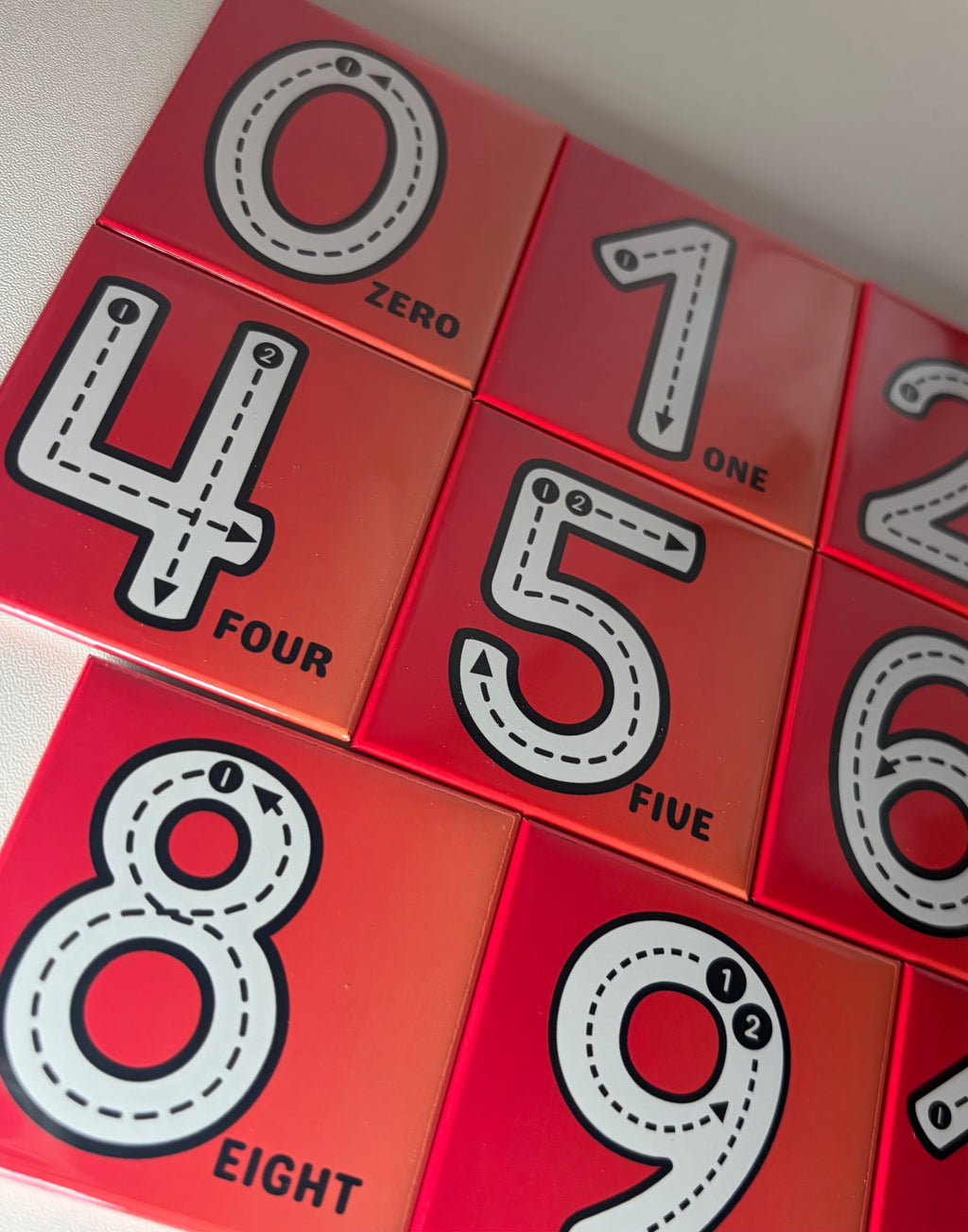 2x2 Numbers 0–10 Learning Magnets